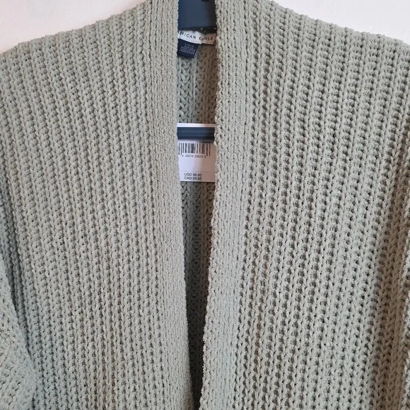 American Eagle Outfitters Sage Green Cardigan Sweater Large - Picture 5 of 12